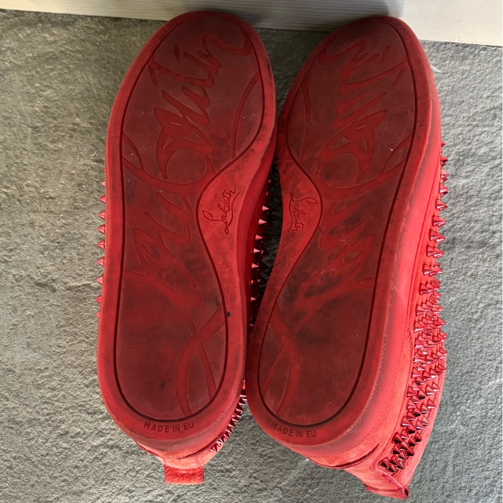 Christian Louboutin Red Spiked High Tops 🔥 - Picture 5 of 6